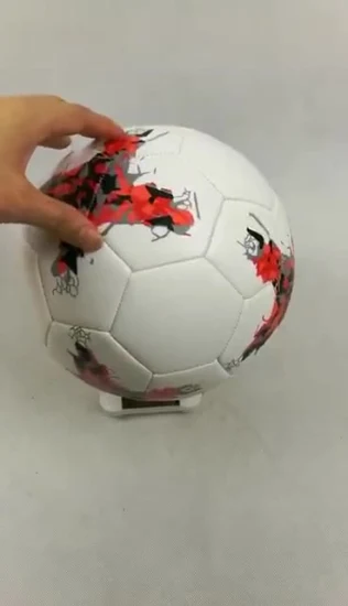 Рекламный футбольный мяч, футбольный мяч из искусственной кожи с машинной прошивкой